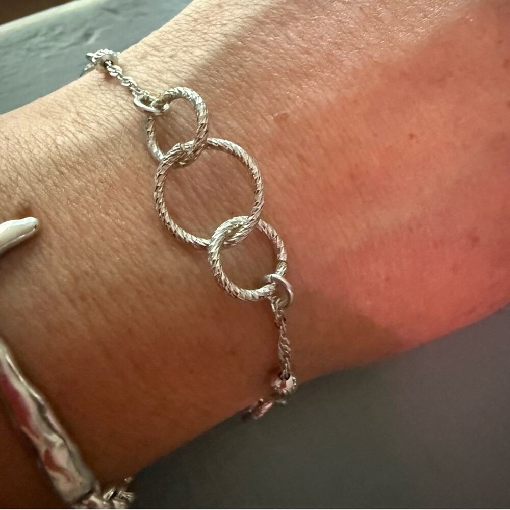 Frederic Duclos 925 Sterling Silver O-Mazing Bright p Bracelet